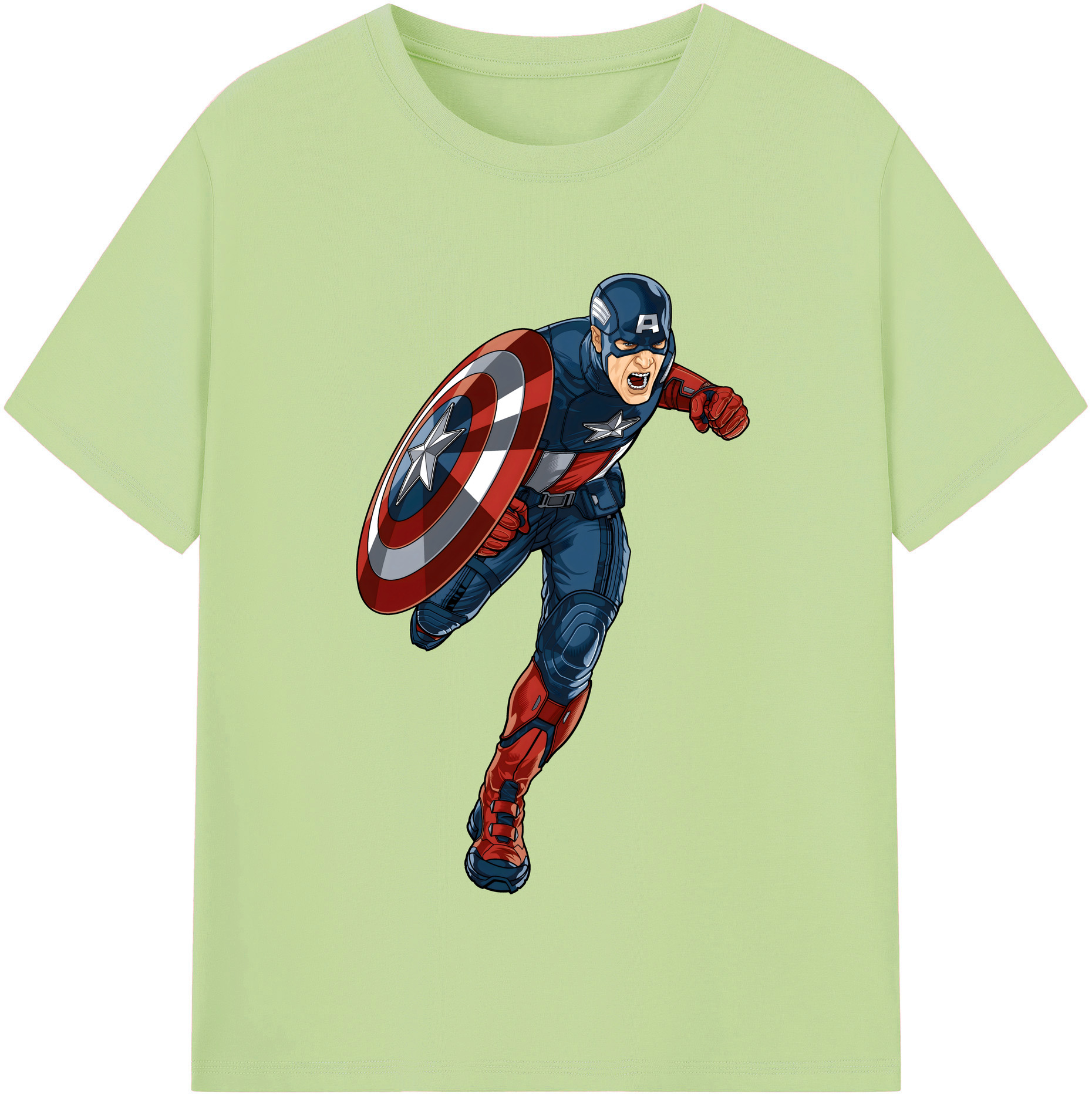 （画像用） アベンジャーズ The Avengers 綿100％半袖Tシャツ（フロントプリント）